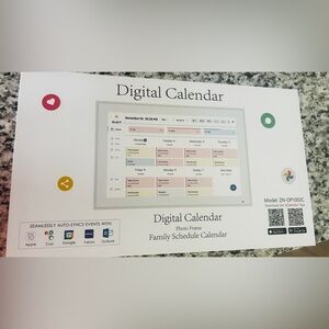 Digital Calendar Photo Frame - Wall Mount or desk top